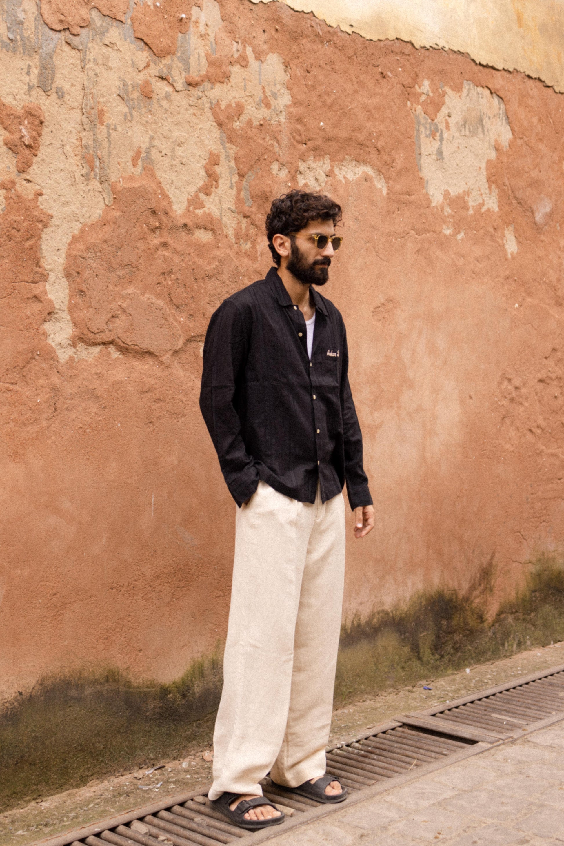 Black Dobby Resort Shirt