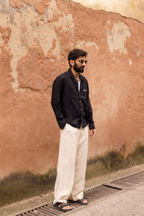 Black Dobby Resort Shirt