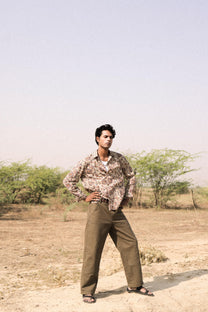 Bagru Hand-Blocked Jaal Summer Shirt