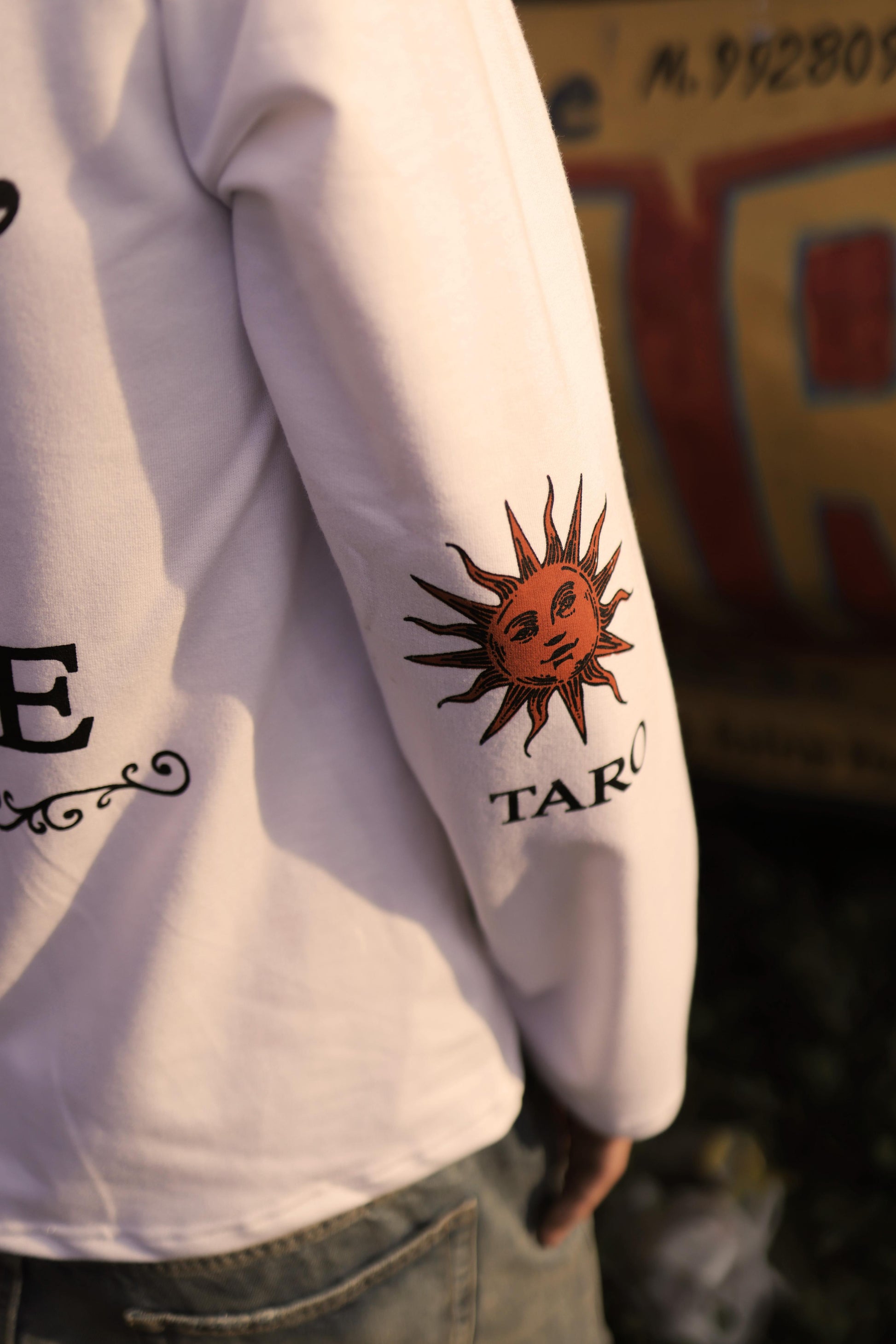 "CULTURE" White Full Sleeve Teeshirt