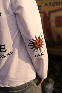 "CULTURE" White Full Sleeve Teeshirt