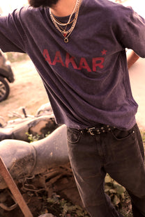'AAKAR TARO’ Faded Blue Teeshirt