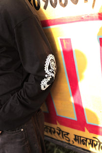 "CULTURE" Black Full Sleeve Teeshirt