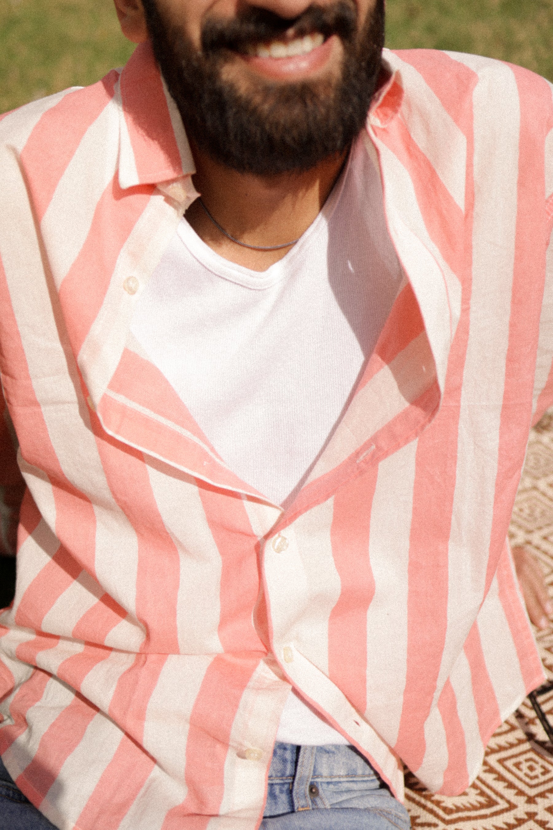 Pink Stripe Summer Shirt