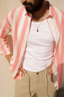 Pink Stripe Summer Shirt