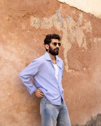 Blue Pinstripe Resort Shirt