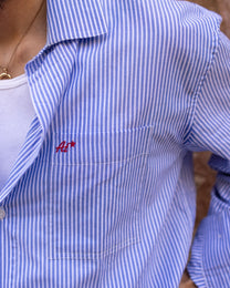 Blue Pinstripe Resort Shirt