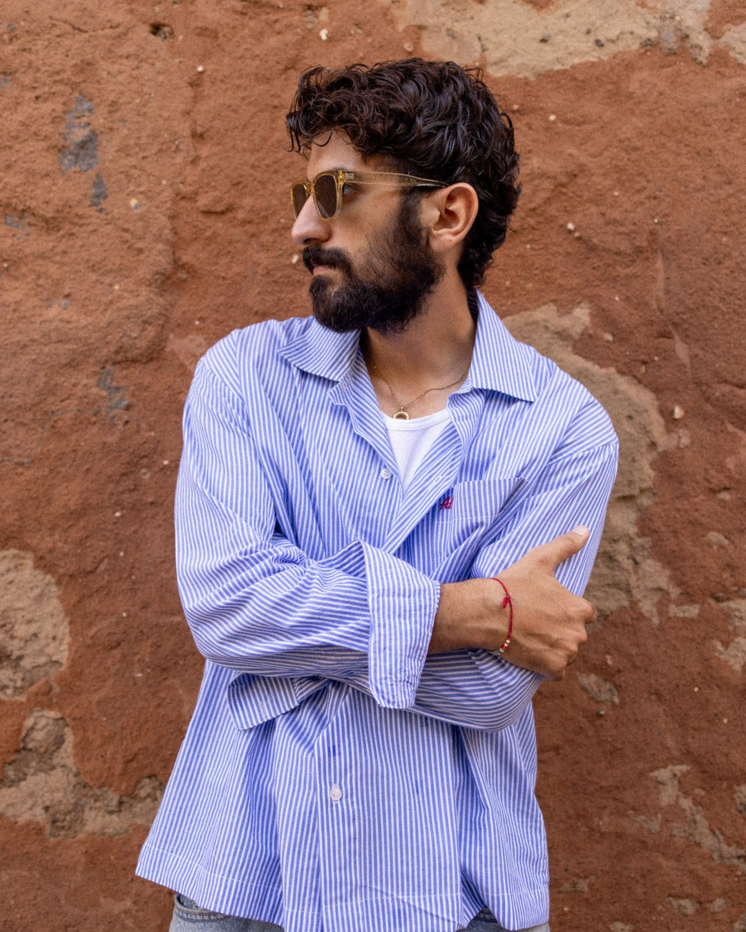 Blue Pinstripe Resort Shirt