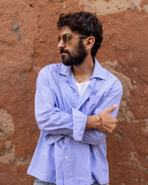 Blue Pinstripe Resort Shirt