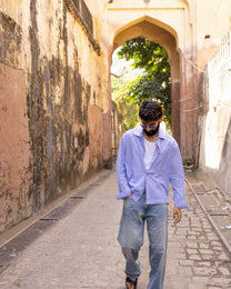 Blue Pinstripe Resort Shirt